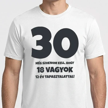 Férfi Imperial póló - 30 - még szoknom kell, hogy...