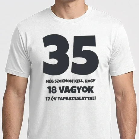 Férfi Imperial póló - 35 - még szoknom kell, hogy...
