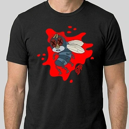 Férfi Alap póló - Légypiszok Lecsapott Légy