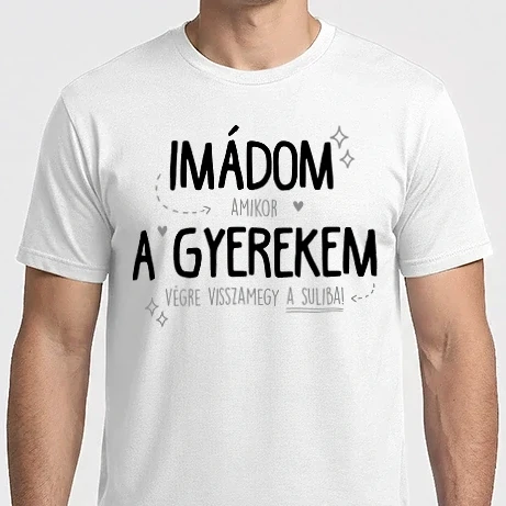 Férfi Imperial póló - Imádom a gyerekem