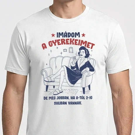 Férfi Imperial póló - Imádom a gyerekeimet!