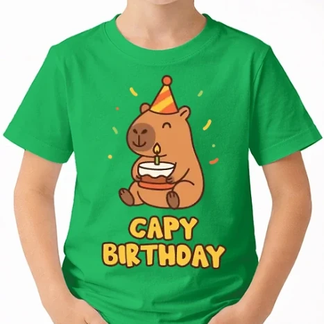 Uniszex gyerek Póló - Capy birthday