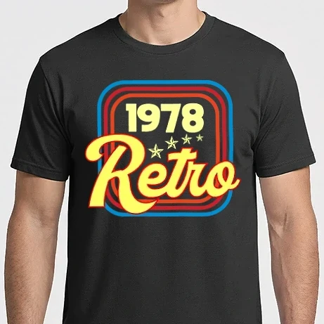 Férfi Imperial póló - retro születésnapi felirat dátummal 1978