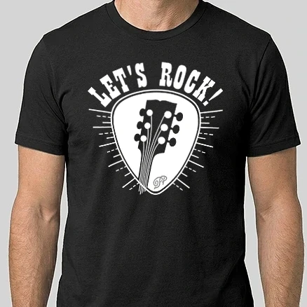 Férfi Alap póló - Let's Rock Guitar Pick