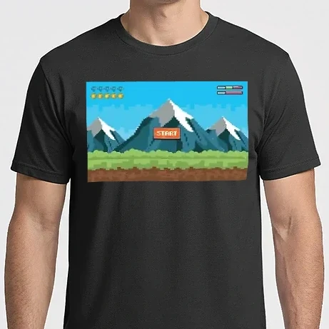 Férfi Imperial póló - Pixel gamer