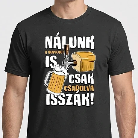 Férfi Imperial póló - Nálunk a kenyeret is csak csapolva isszák!