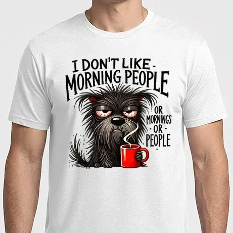 Férfi Imperial póló - I DON'T LIKE- MORNING PEOPLE