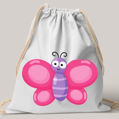 Vászon tornazsák - Pillangó