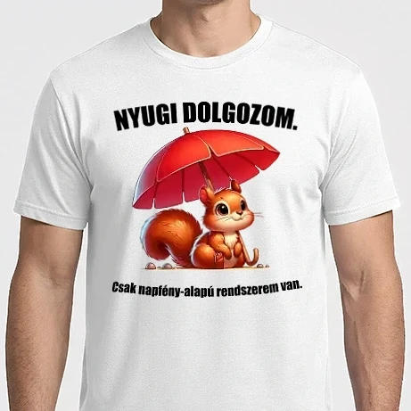 Férfi Imperial póló - Nyugi dolgozom
