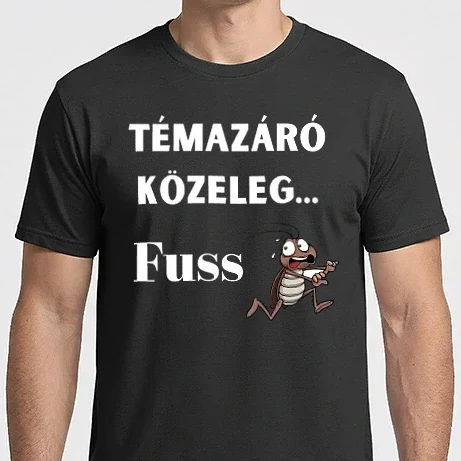 Férfi Imperial póló - Témazáró közeleg... Fuss