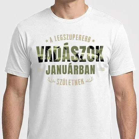 Férfi Imperial póló - Legszuperebb vadászok januárban születnek