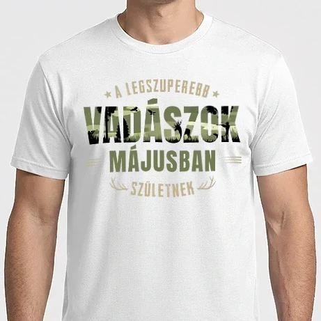 Férfi Imperial póló - Legszuperebb vadászok májusban születnek