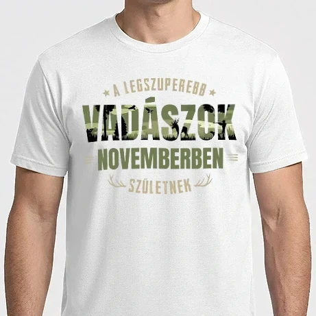 Férfi Imperial póló - Legszuperebb vadászok novemberben születnek