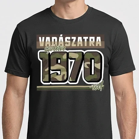 Férfi Imperial póló - Vadászatra születve 1970-től!