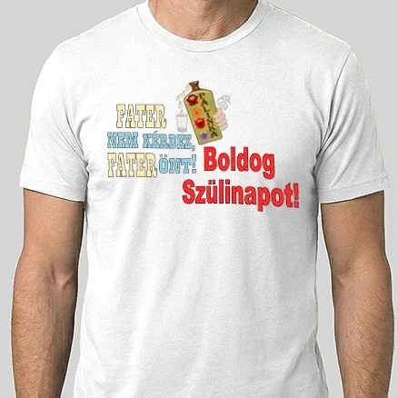Férfi Alap póló - Fater Pálinkás Szülinapi
