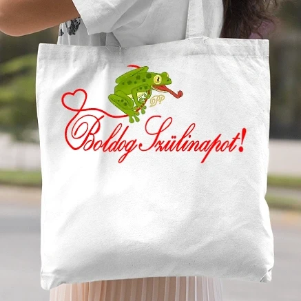 Vászontáska - Szülinapi Béka