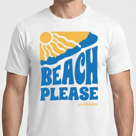 Férfi Imperial póló - Beach Please, ez a Balaton!