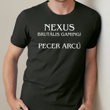 Férfi prémium fit kerek nyakú póló - Nexus Gaming pecer arcú