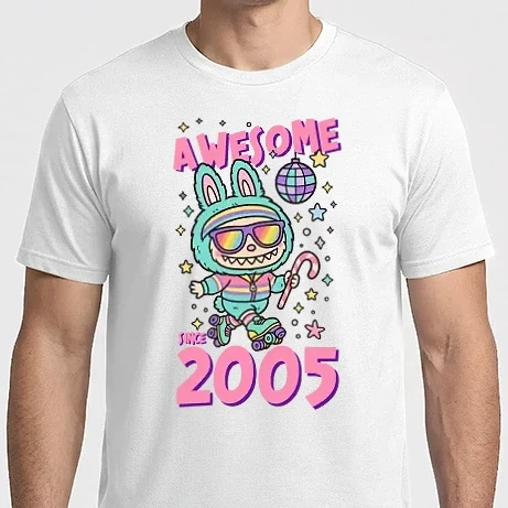 Férfi Imperial póló - Awesome since 2005 Labubu - 20 éves születésnapra