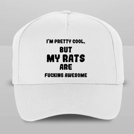 Baseball sapka - Awesome rats (fekete)