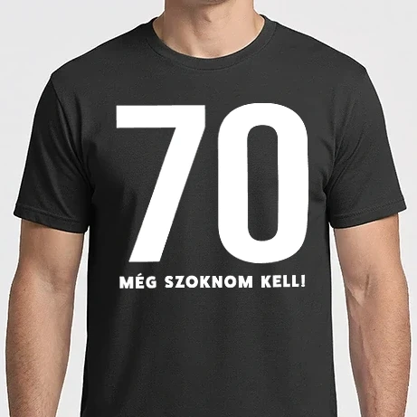 Férfi Imperial póló - 70 - még szoknom kell - fehér
