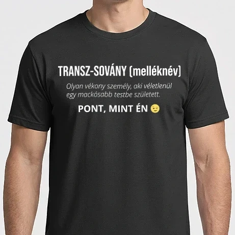 Férfi Imperial póló - Transz-sovány - pont, mint én - fehér