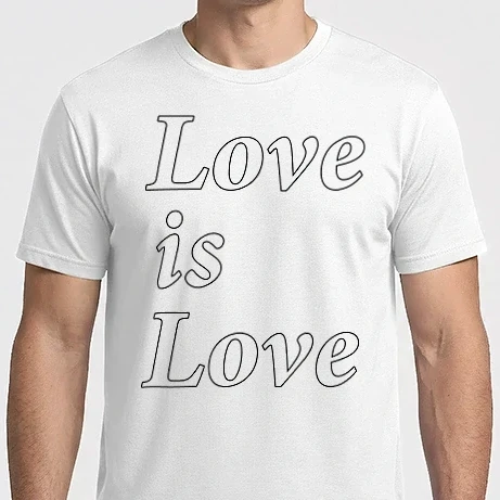 Férfi Imperial póló - Love is Love