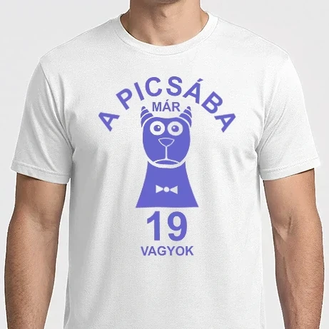 Férfi Imperial póló - A PICSÁBA már 19 vagyok
