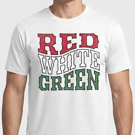 Férfi Imperial póló - Red White Green - Piros Fehér Zöld