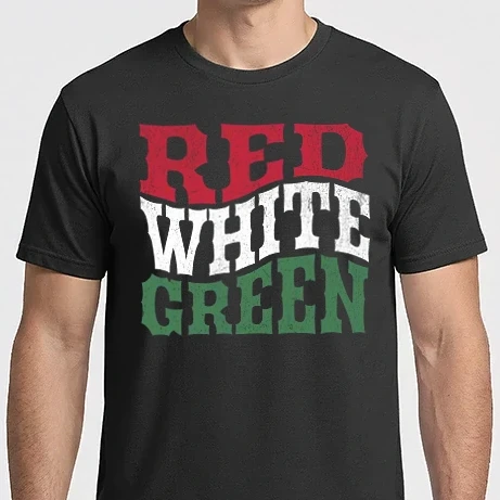 Férfi Imperial póló - Piros Fehér Zöld - Magyar póló