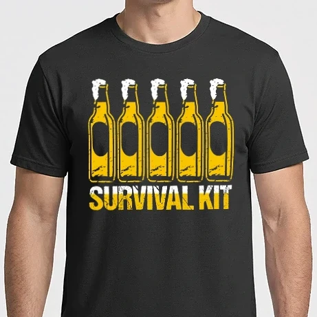Férfi Imperial póló - Survival kit (beer)