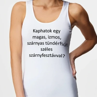 Női top - tündérfiú.fekete