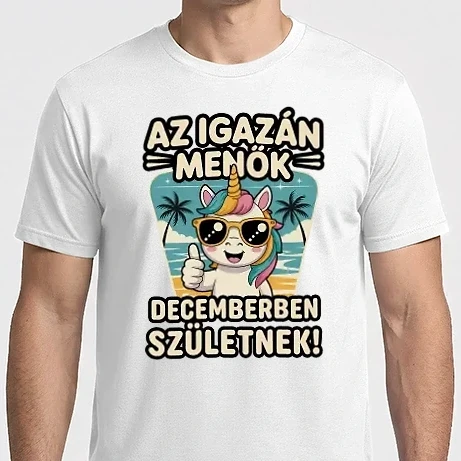 Férfi Imperial póló - Az igazán menők decemberben születnek!