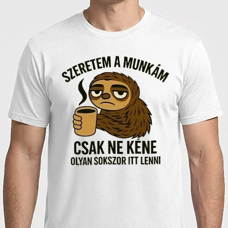 Férfi Imperial póló - Kávéval minden könnyebb...talán 