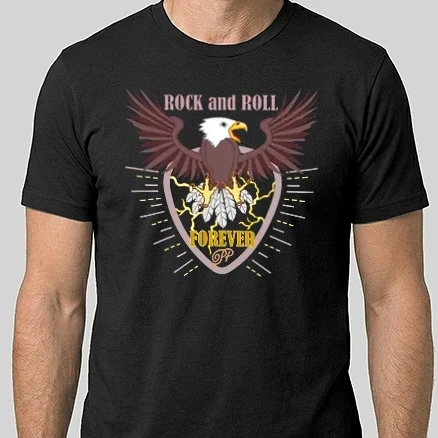Férfi Alap póló - Rock and Roll Sas