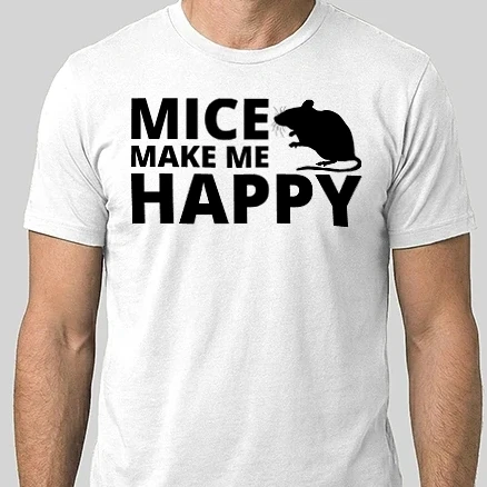 Férfi Alap póló - Mice make me happy