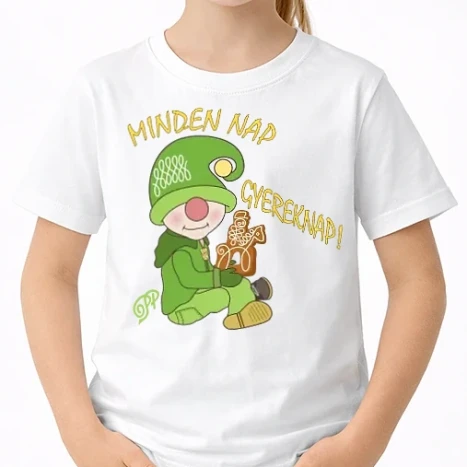 Uniszex gyerek Póló - Manófiú Mézesbábbal Gyereknap