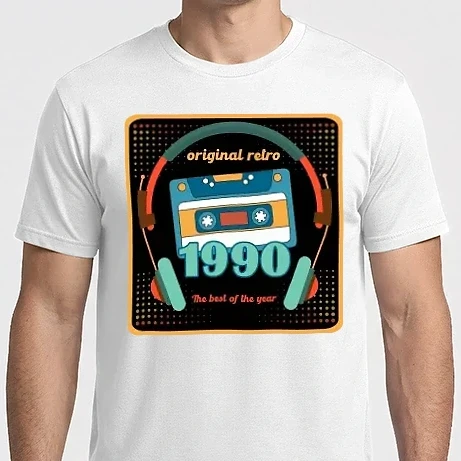Férfi Imperial póló - original retro audió kazetta, füles, régi magnókazetta évszámmal. 1990
