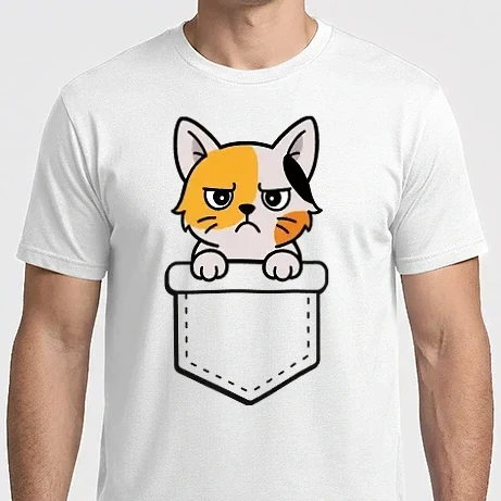 Férfi Imperial póló - Cat in pocket