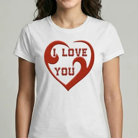 Női Imperial póló - I Love You 