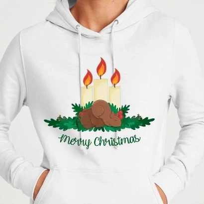 Női kapucnis pulcsi - Merry Christmas