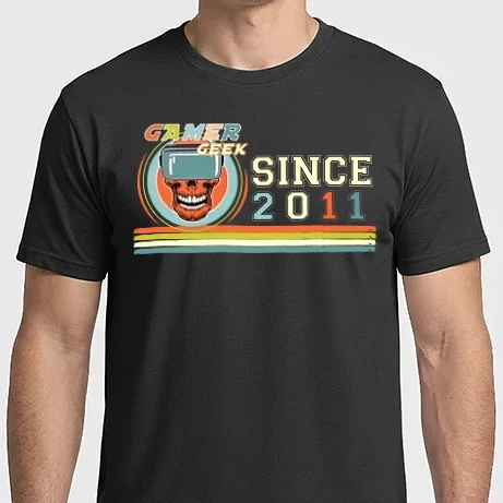 Férfi Imperial póló - gamer geek since 2011, kocka, játékos, születésnap