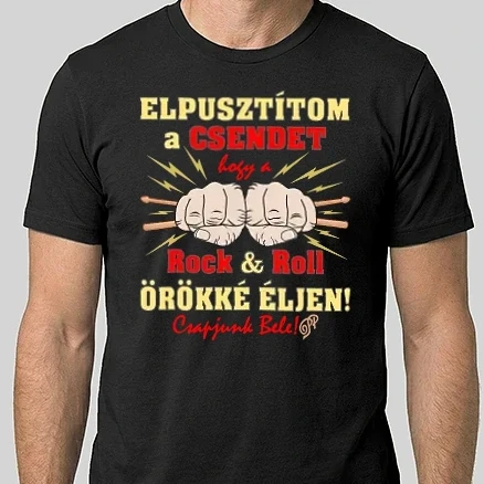 Férfi Alap póló - Csapjunk Bele Dobos