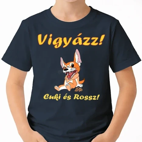 Uniszex gyerek Póló - Cuki és Rossz