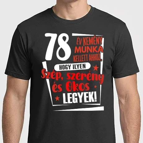 Férfi Imperial póló - 78 év kemény munka kellett