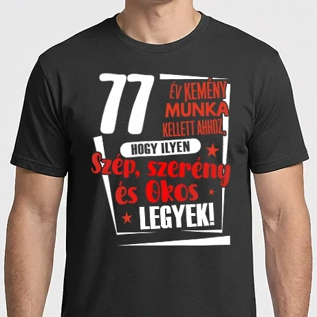 Férfi Imperial póló - 77 év kemény munka kellett