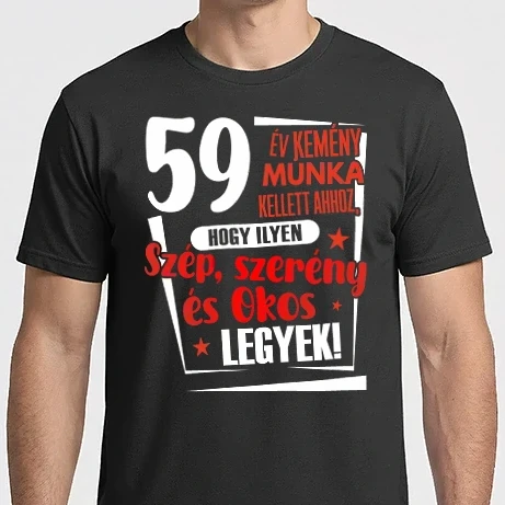 Férfi Imperial póló - 59 év kemény munka kellett