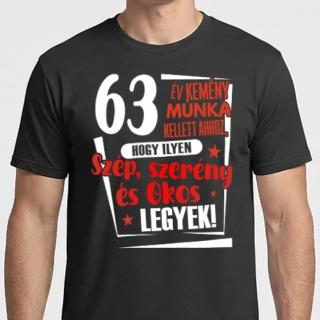 Férfi Imperial póló - 63 év kemény munka kellett