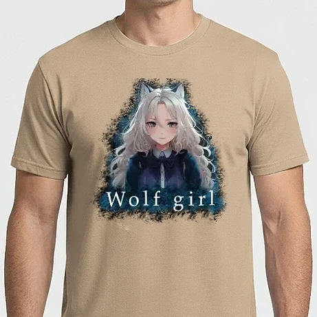 Férfi Imperial póló - Wolf Girl – Titokzatos Anime Farkaslány