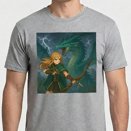 Férfi Imperial póló - Anime sárkány ölő 